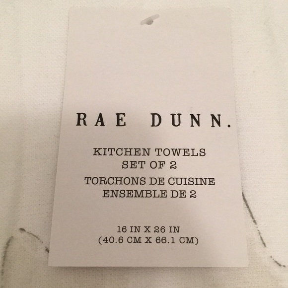 Rae Dunn Kitchen Towels NWT - Picture 3 of 3